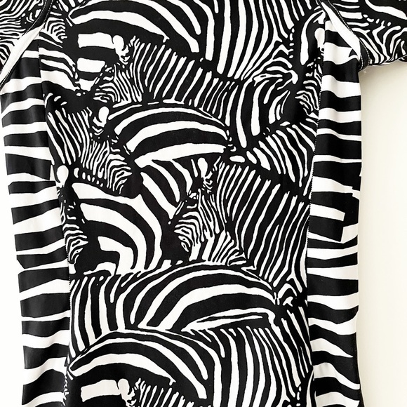 Trina Turk Zebra Print Swim Sun Shirt - Picture 6 of 7